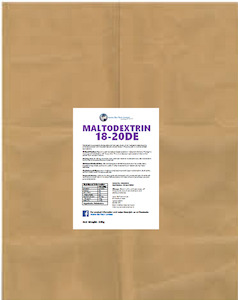 Carbohydrate: Maltodextrin 18-20DE