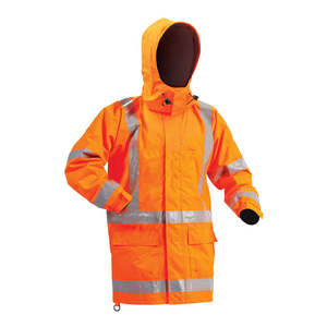 Bison Stamina Hi Vis TTMC-W X-Back Rain Jacket