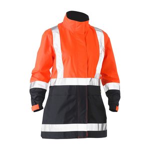 Bisley Hi Vis Women’s Taped Rain Jacket