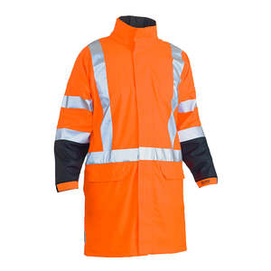 Hi Vis Jackets: Bisley X Tape Stretch TTMC-W17 Rain Jacket