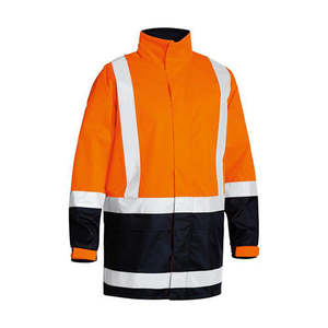 Hi Vis Jackets: Bisley Hi Vis Taped Rain Jacket
