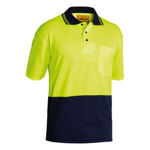 Hi Vis Polo Shirts: Bisley Hi Vis Short Sleeve Polo Shirt