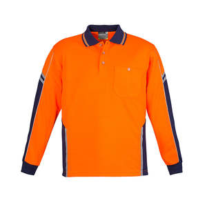 Hi Vis Polo Shirts: Syzmik Hi Vis Squad L/S Polo Shirt