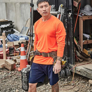 Hi Vis Singlets T Shirts: Syzmik Mens Hi Vis Long Sleeve Tee