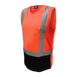 Hi Vis Singlets T Shirts: Caution Hi Vis Microvent Taped Singlet