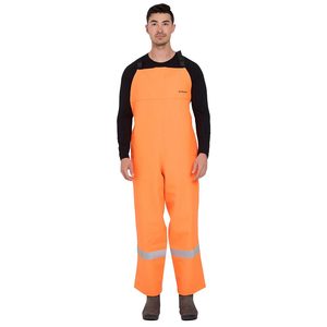 Hi Vis Trousers Shorts: Kaiwaka Stormforce Taped Bib Overtrousers, Orange