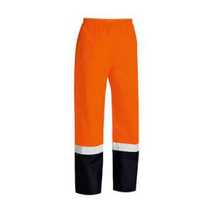 Hi Vis Trousers Shorts: Bisley Hi Vis Taped Rain Trouser