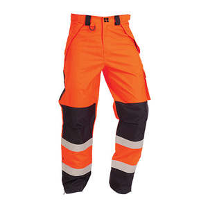 Hi Vis Trousers Shorts: Bison Rigour Antistatic Rain Trousers