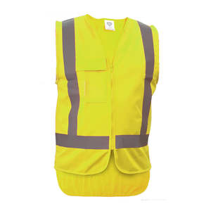 Caution Hi Vis Taped Yellow Safety Vest