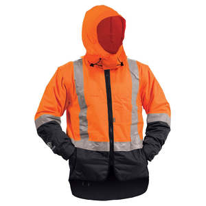Hi Vis Vests: Bison Stamina Lined Vest W/ Zip-off Sleeves
