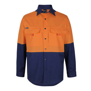 Hi Vis Workshirts: JB’s Hi Vis L/S Ripstop Work Shirt