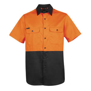 Hi Vis Workshirts: JB's Hi Vis Cotton S/S 150gsm Work Shirt