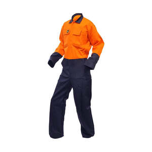 Specialist Protective Clothing: FR 12cal Day Only Overalls 320gsm, Orange/Navy