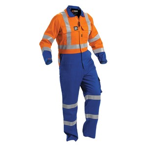 Flame Resistant Arc Proof Clothing: Arcguard FR A/S Day/Night 240gsm Overall, Orange/Royal (FTPCNLW)
