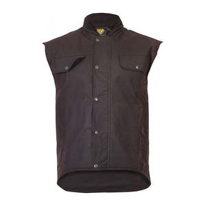 Waterproof Vests: Caution Oilskin Sleeveless Vest