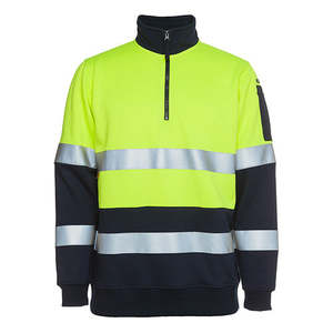 Hi Vis Sweatshirts Fleeces: JB's Hi Vis Half Zip Taped Fleece Sweater