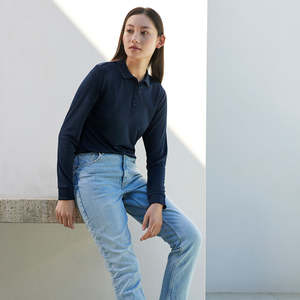 Womens Hi Vis Safety Workwear: Biz Womens Action Long Sleeve Polo Shirt