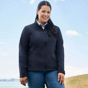 Womens Hi Vis Safety Workwear: Biz Apex Ladies Lightweight Softshell Jacket