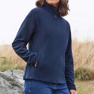 Womens Fleece Hoodies: Biz Ladies Trinity 1/2 Zip Pullover