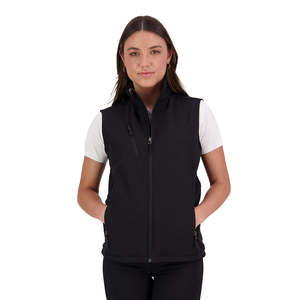 Womens Jackets And Vests: PRO2 Womens Softshell Vest, Black