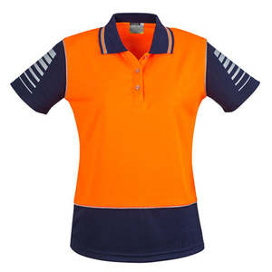Syzmik Ladies Hi Vis Zone S/S Polo Shirt