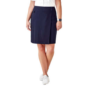 Womens Trousers Shorts: Biz Womens Comfort Waist Skort