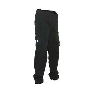 Workwear Uniform: Caution Polycotton Ripstop Elastic Waist Cargo Trousers