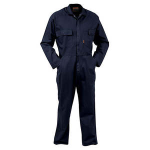 Work Overalls: Bison Workzone Cotton Dome Overall, Navy
