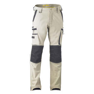 Workwear Pants Shorts: Bisley Flex & Move Utility Zip Cargo Pants