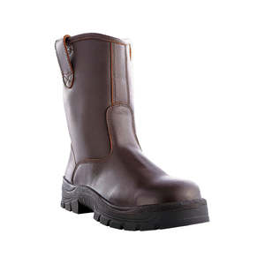 Work Boots Safety Boots: Howler Everest Rigger Slip On Safety Boots, Brown