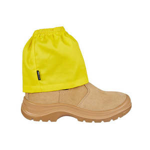 Work Boot Accessories: Cotton Drill Boot Covers: Yellow (Pair)