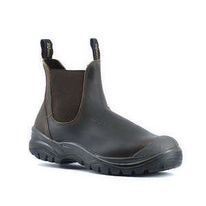 Slip On Safety Boots: Grisport Genoa Safety Boots, Brown