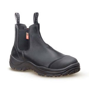 Apex Munro Slip On Safety Boots, Black
