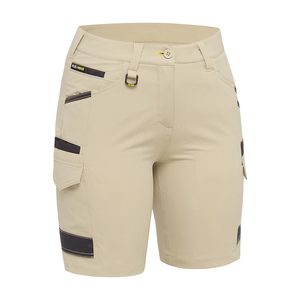 Clothing: Bisley Womens Flex & Move™4-Way Stretch Zip Cargo Short