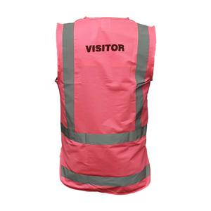 Hi Vis Clothing: VISITOR Hi Vis Taped Vest
