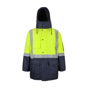 JB’s Hi Vis Taped Freezer Jacket, Lime/Navy