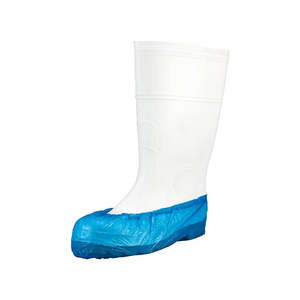 Bastion Disposable Polyethylene Overshoes Blue: Carton/2000
