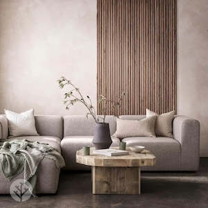 Wall Panelling: Flutto® Walnut Ridge Flexible Tambour Wood Panels
