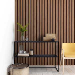Wall Panelling: Acupanel® American Walnut Acoustic Slat Wood Wall Panels