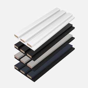 Samples: Acupanel® Coloured Range Black & Snow White Sample Box