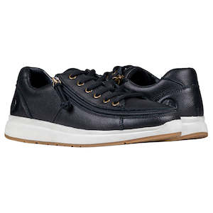 Adult Sizes: Mens BILLY Black Leather Billy Comfort Lows - EXTRA Wide 6EEE