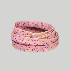 Footwear Accessories: Sprinkles Hundreds and Thousands shoelaces 120cm or 160cm