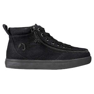 All Billy Footwear: Kid's Black to the floor Billy Classic WDR High Tops (Wide)