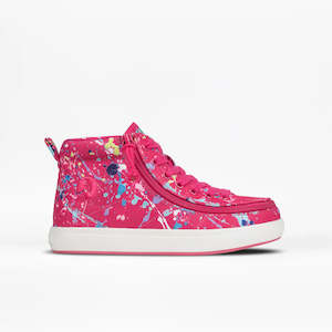 All Billy Footwear: Toddler Sasha's Splatter BILLY Classic D/R II High Top (Wide)