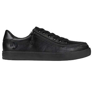 All Billy Footwear: CLEARANCE Mens Billy Black to the Floor Sneaker Low, Leather