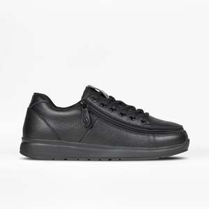 Men's Black to the Floor Leather BILLY Comfort Plush