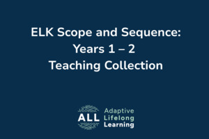 Products: ELK Scope and Sequence: Years 1 – 2 Teaching Collection