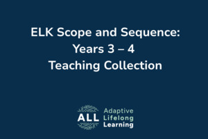 ELK Scope and Sequence: Years 3 – 4 Teaching Collection