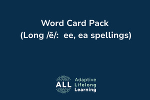 Word Card Pack (Long ē: ee, ea spellings)