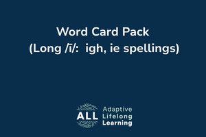 Word Card Pack (Long ī: igh, ie spellings)